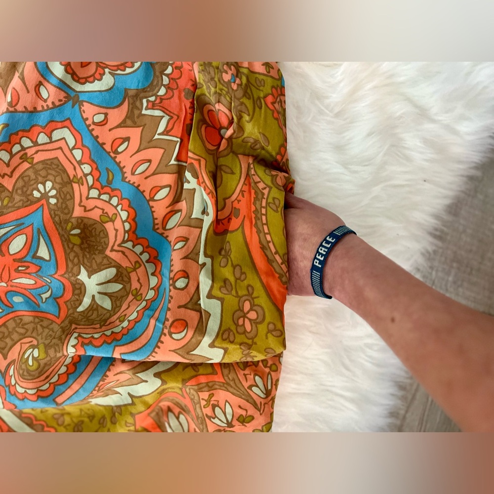 ANTHROPOLOGIE | Bright Paisley Boho Midi Sundress Dress Pockets! (4) - Picture 3 of 8